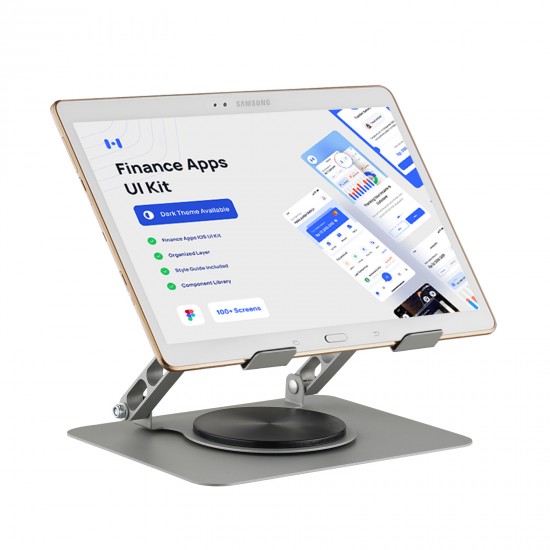 Laptop Stand Folding Lift Cooling Base Desktop Tablet Portable  Adjustable Bracket Compatible With All Notebook Sliver